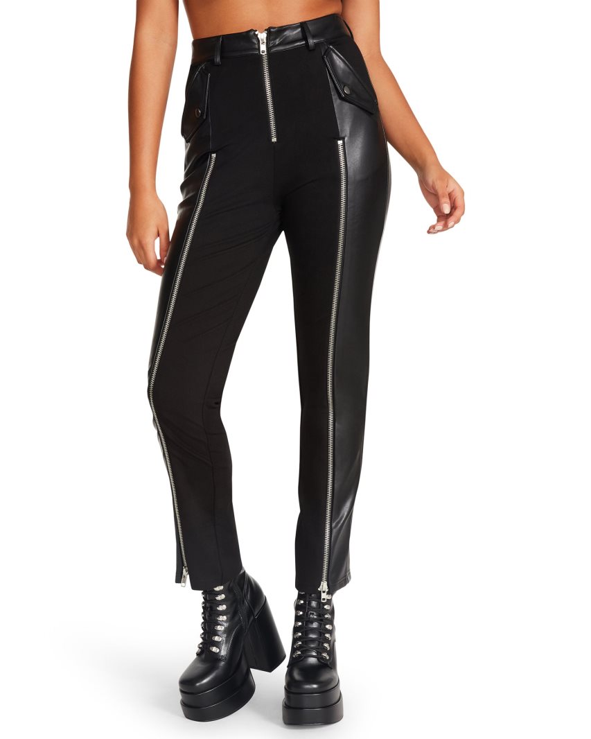 Black Steve Madden Carson Women's Pants | PH 3942HSU